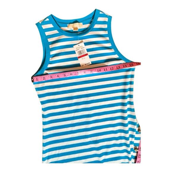 Michael Kors Women's Short Sleeve Blue & White Stripe Dress  Sz XS - Picture 3 of 12